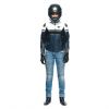 Dainese RAPIDA dámská sportovní kožená bunda modrá/bílá vel.38